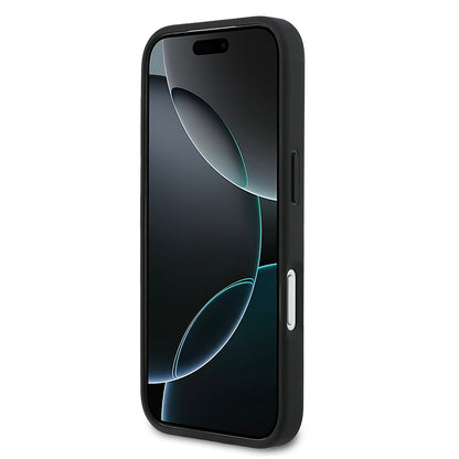 Apple iPhone 17 Pro Max Kılıf Lacoste Orjinal Lisanslı M-safe Şarj Özellikli PU Deri Tasarımlı Kartlıklı Karışık Monogram Desenli Kapak