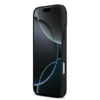 Apple iPhone 17 Pro Max Kılıf Lacoste Orjinal Lisanslı M-safe Şarj Özellikli Standlı PU Deri Karışık Monogram Desenli Kapak Yeşil