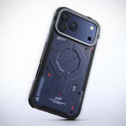 Apple iPhone 17 Pro Max Kılıf M-Safe Şarj Özellikli Airbag Tasarımlı Skinarma Vigor Kapak Haki