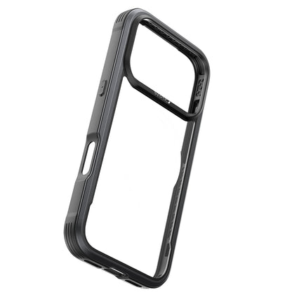 Apple iPhone 17 Pro Max Kılıf M-safe Şarj Özellikli Airbagli Raptic Shield Serisi Şeffaf Arka Yüzey Kapak Siyah