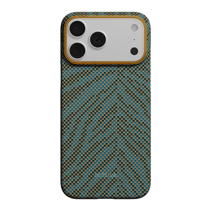 Apple iPhone 17 Pro Max Kılıf M-safe Şarj Özellikli Aramid Fiber Pitaka Breath of Veins Serisi Kapak