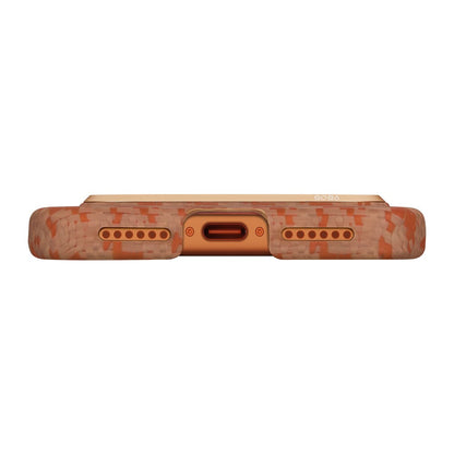 Apple iPhone 17 Pro Max Kılıf M-safe Şarj Özellikli Aramid Karbon Fiber Pitaka Edge Serisi Happiness Rides Kapak
