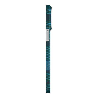 Apple iPhone 17 Pro Max Kılıf M-safe Şarj Özellikli Aramid Fiber Pitaka Flora in Grid Serisi Kapak