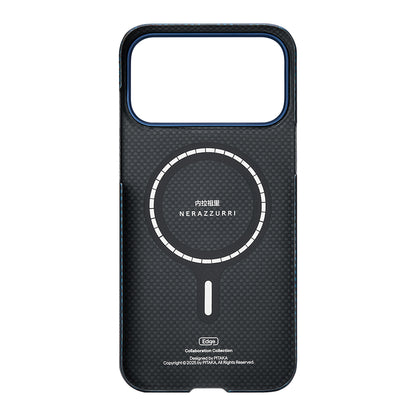 Apple iPhone 17 Pro Max Kılıf M-safe Şarj Özellikli Aramid Fiber Pitaka İnternazionale Milano Serisi Kapak