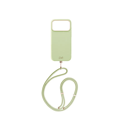 Apple iPhone 17 Pro Max Kılıf M-safe Şarj Özellikli Askı İpli Coehl Mirelle Kapak Siyah