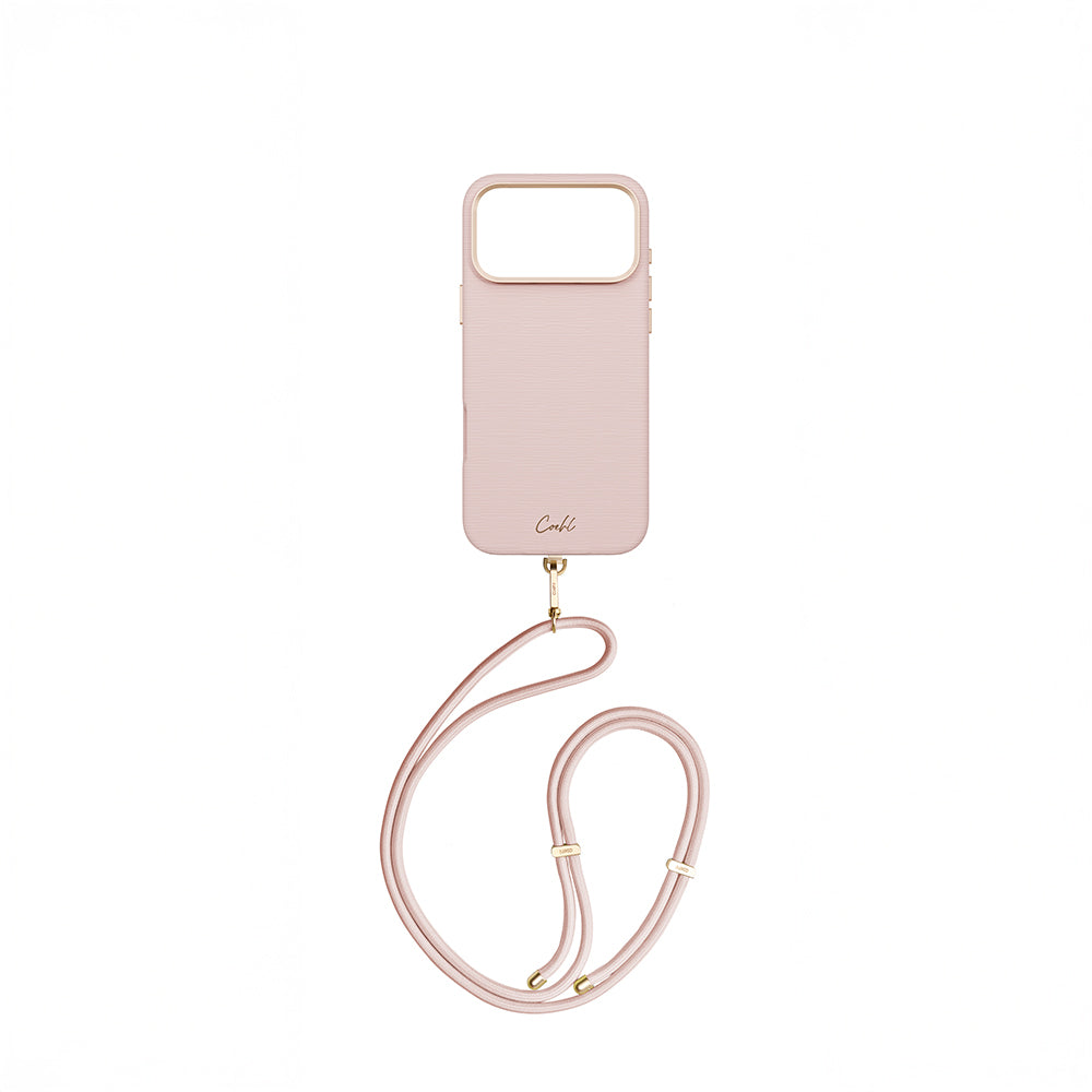 Apple iPhone 17 Pro Max Kılıf M-safe Şarj Özellikli Askı İpli Coehl Mirelle Kapak Kahverengi