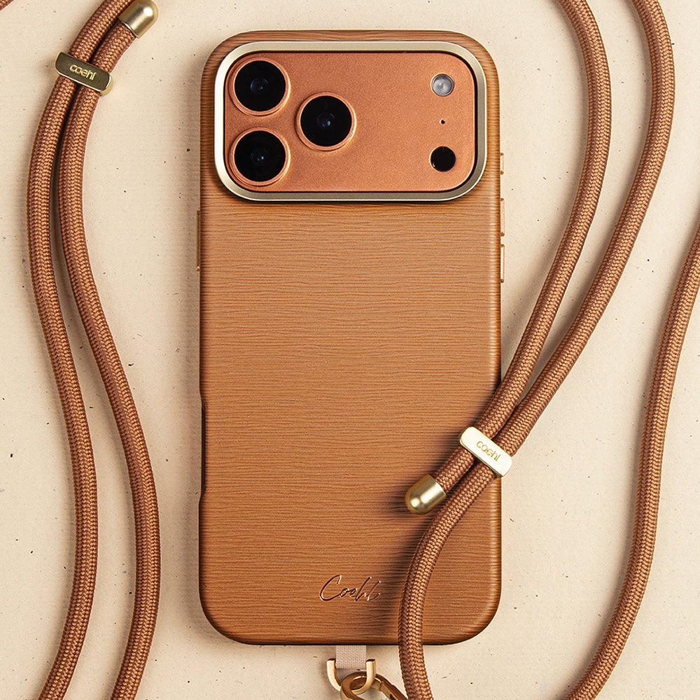 Apple iPhone 17 Pro Max Kılıf M-safe Şarj Özellikli Askı İpli Coehl Mirelle Kapak Siyah