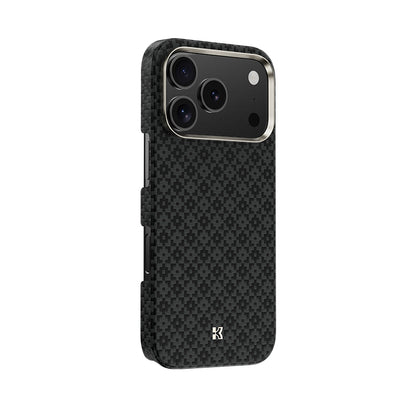 Apple iPhone 17 Pro Max Kılıf M-Safe Şarj Özellikli Benks ArmorAir ArmorGrid Serisi Kevlar Kapak Gold