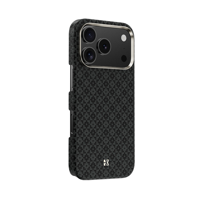 Apple iPhone 17 Pro Max Kılıf M-Safe Şarj Özellikli Benks ArmorAir ArmorGrid Serisi Kevlar Kapak Turuncu