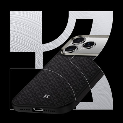 Apple iPhone 17 Pro Max Kılıf M-Safe Şarj Özellikli Benks ArmorPro ArmorGrid Serisi Kevlar Kapak Turuncu