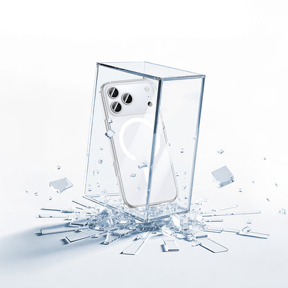 Apple iPhone 17 Pro Max Kılıf M-safe Şarj Özellikli Benks Crystal Serisi Şeffaf Kapak Şeffaf