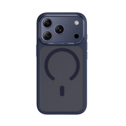 Apple iPhone 17 Pro Max Kılıf M-Safe Şarj Özellikli Benks Mist C-Magnet Kapak Mavi