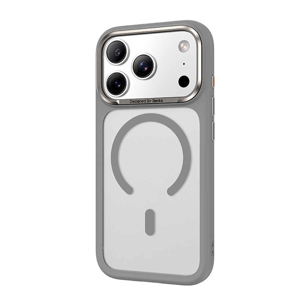 Apple iPhone 17 Pro Max Kılıf M-Safe Şarj Özellikli Benks Mist C-Magnet Kapak Siyah