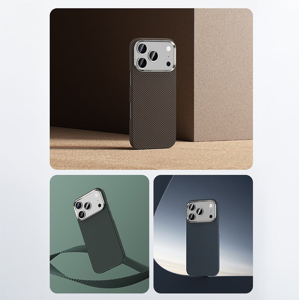 Apple iPhone 17 Pro Max Kılıf M-safe Şarj Özellikli Benks Yeni Seri ArmorTint ArmorAir Kevlar Kapak Gold