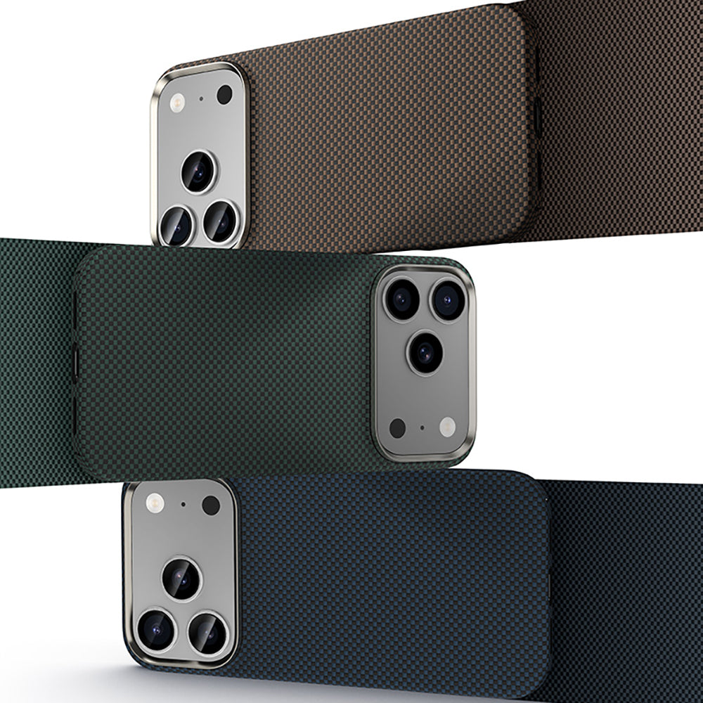 Apple iPhone 17 Pro Max Kılıf M-safe Şarj Özellikli Benks Yeni Seri ArmorTint ArmorAir Kevlar Kapak Gold