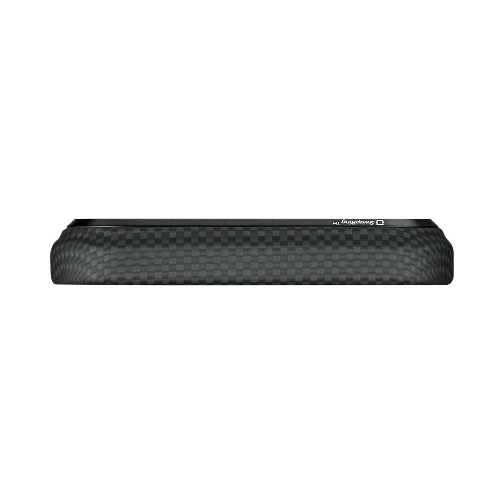 Apple iPhone 17 Pro Max Kılıf M-safe Şarj Özellikli Lumintex Teknolojili Fosforlu Aramid Karbon Fiber Pitaka Tactile Woven Aries Serisi Kapak