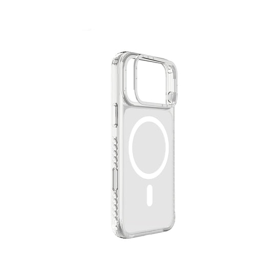 Apple iPhone 17 Pro Max Kılıf M-safe Şarj Özellikli Metal Kamera Çerçeveli Airbag Tasarımlı Lenyes CK221 Sert PC Kapak
