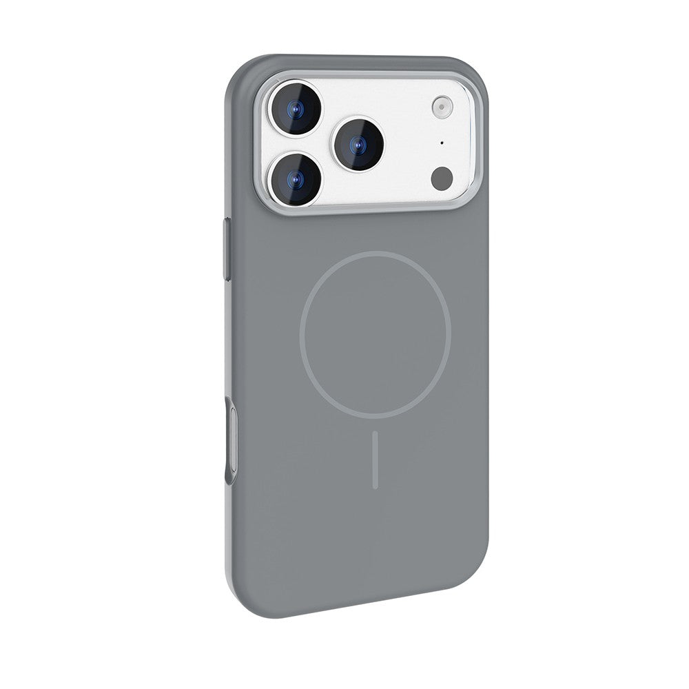 Apple iPhone 17 Pro Max Kılıf M-Safe Şarj Özellikli Metal Kamera Çerçeveli Zore Edi Silikon Kapak