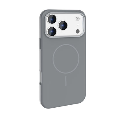 Apple iPhone 17 Pro Max Kılıf M-Safe Şarj Özellikli Metal Kamera Çerçeveli Zore Edi Silikon Kapak