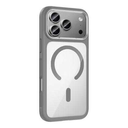 Apple iPhone 17 Pro Max Kılıf M-Safe Şarj Özellikli Metal Kamera Çerçeveli Zore Tiko Kapak Siyah