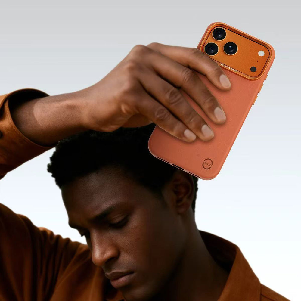 Apple iPhone 17 Pro Max Kılıf M-Safe Şarj Özellikli Polimerik Deri Raptic Urban Nano Kapak Siyah