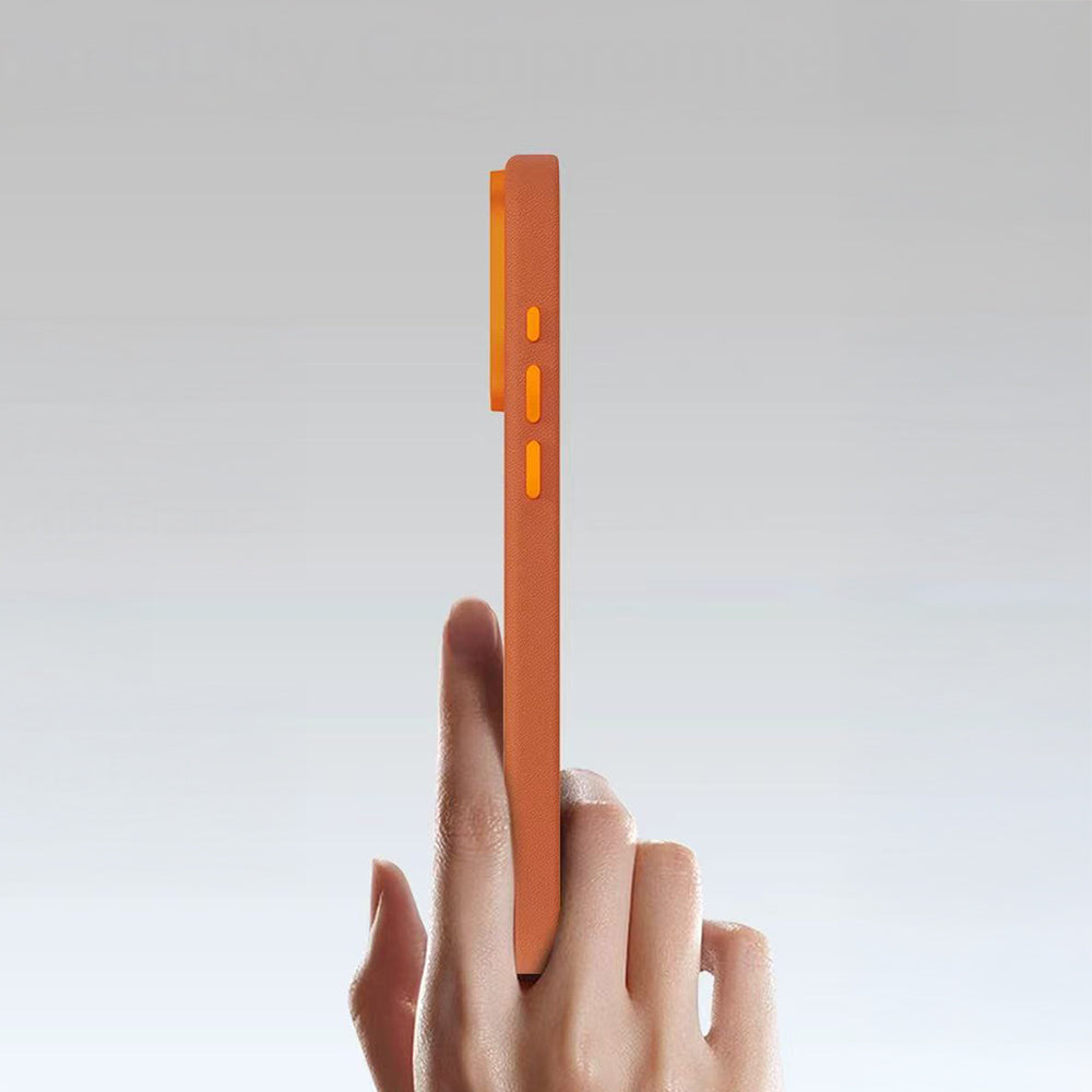 Apple iPhone 17 Pro Max Kılıf M-Safe Şarj Özellikli Polimerik Deri Raptic Urban Nano Kapak Siyah