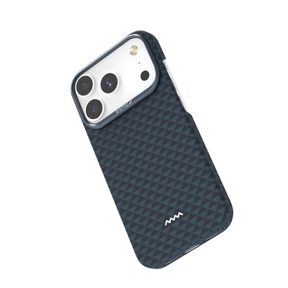 Apple iPhone 17 Pro Max Kılıf M-safe Şarj Özellikli Raptic Aramid Skin Origin Serisi Kapak Kahverengi