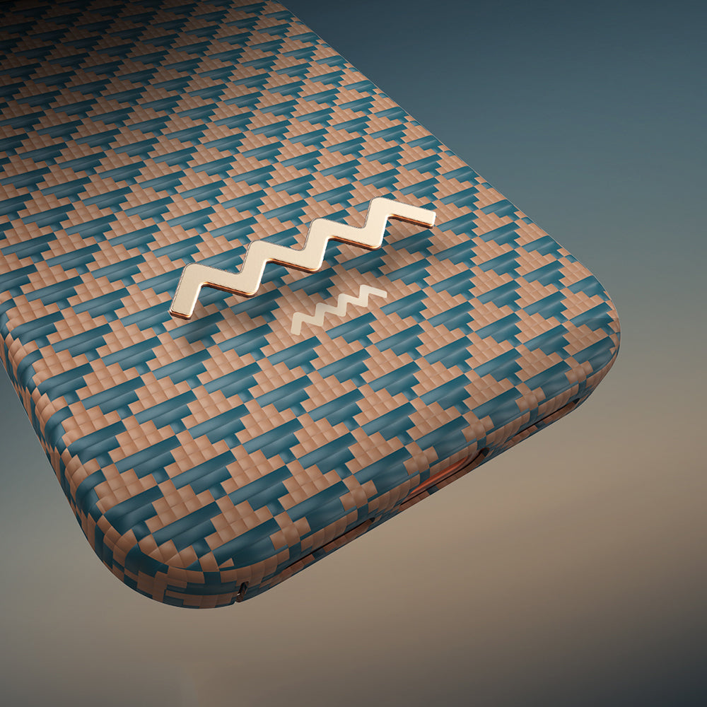 Apple iPhone 17 Pro Max Kılıf M-safe Şarj Özellikli Raptic Aramid Skin Origin Serisi Kapak Kırmızı