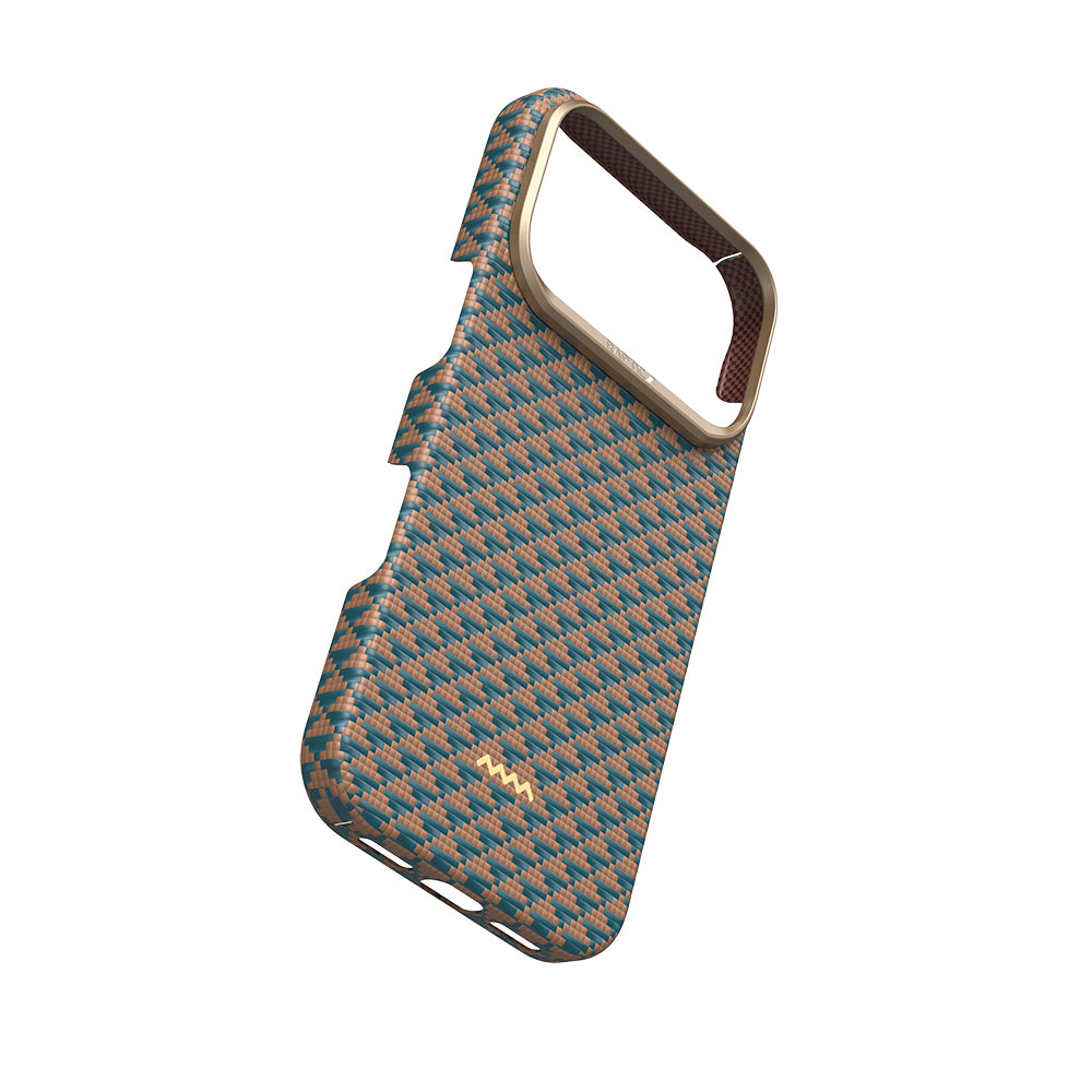 Apple iPhone 17 Pro Max Kılıf M-safe Şarj Özellikli Raptic Aramid Skin Origin Serisi Kapak Kırmızı