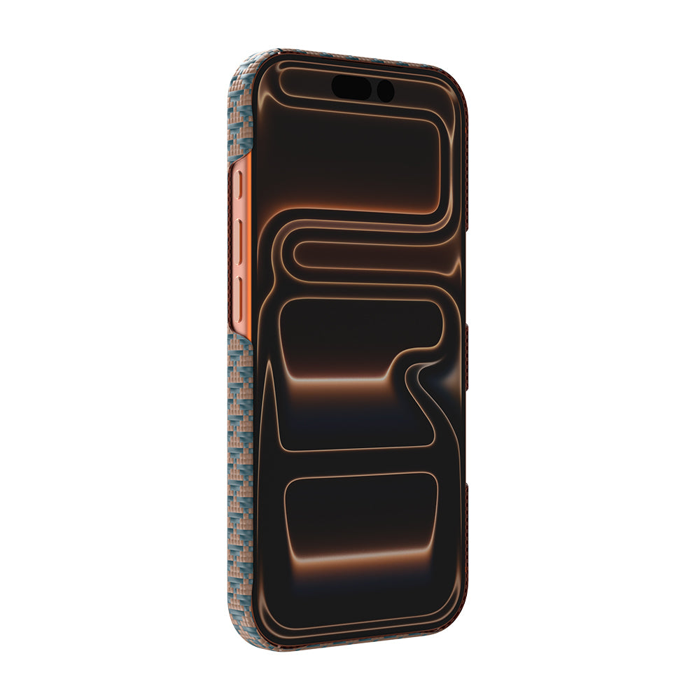 Apple iPhone 17 Pro Max Kılıf M-safe Şarj Özellikli Raptic Aramid Skin Origin Serisi Kapak Kırmızı