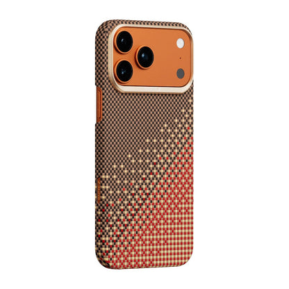Apple iPhone 17 Pro Max Kılıf M-safe Şarj Özellikli Raptic Aramid Skin Serenity Serisi Karbon Kapak