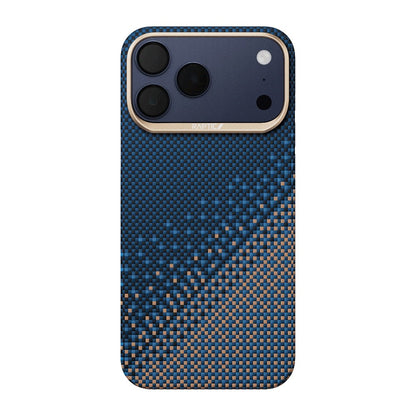 Apple iPhone 17 Pro Max Kılıf M-safe Şarj Özellikli Raptic Aramid Skin Serenity Serisi Karbon Kapak