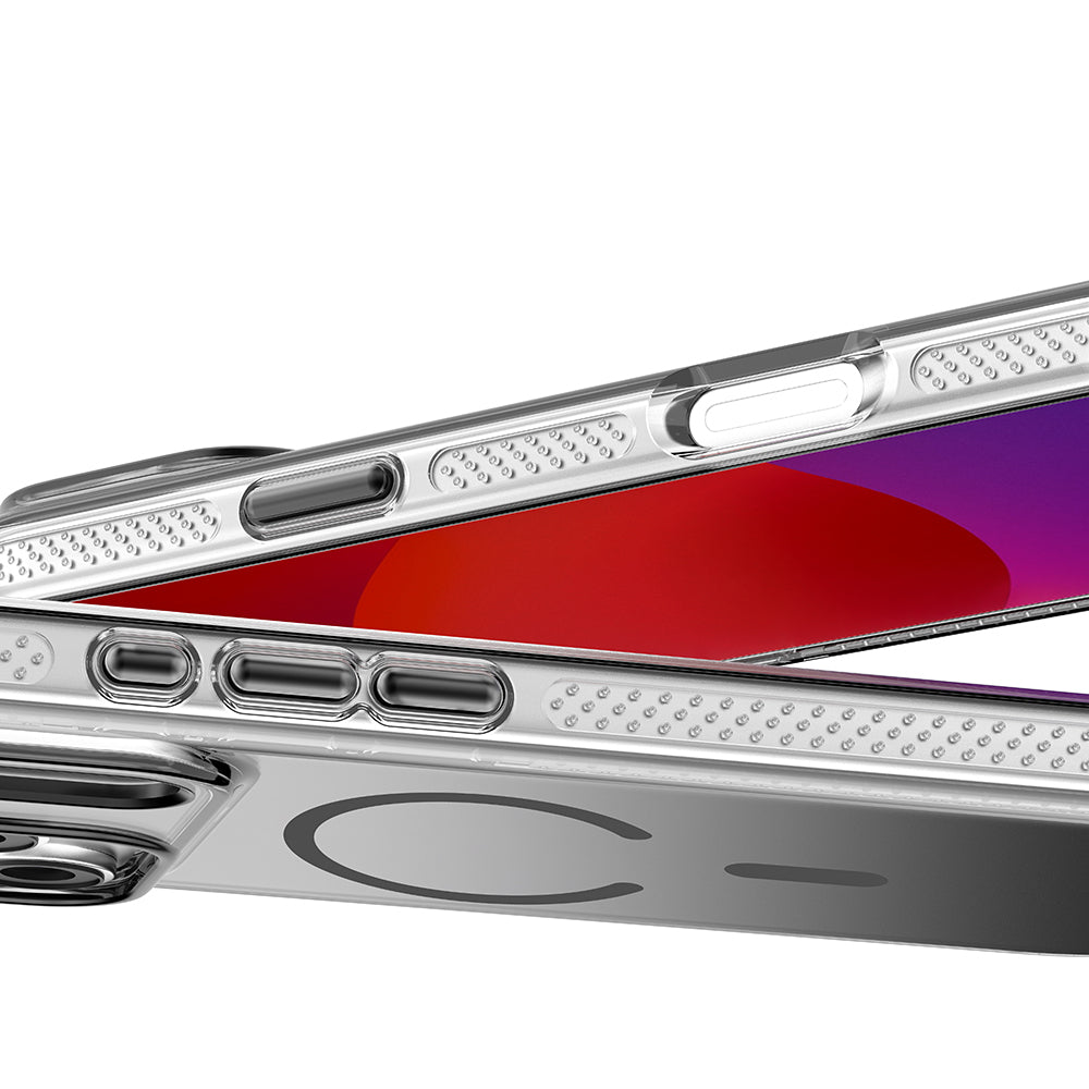 Apple iPhone 17 Pro Max Kılıf M-safe Şarj Özellikli Sararmaya Karşı Dayanıklı Mutural Icesense Serisi Kapak Gri