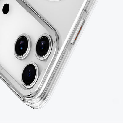 Apple iPhone 17 Pro Max Kılıf M-safe Şarj Özellikli Şeffaf Youngkit Crystal Shield Serisi Kapak Siyah