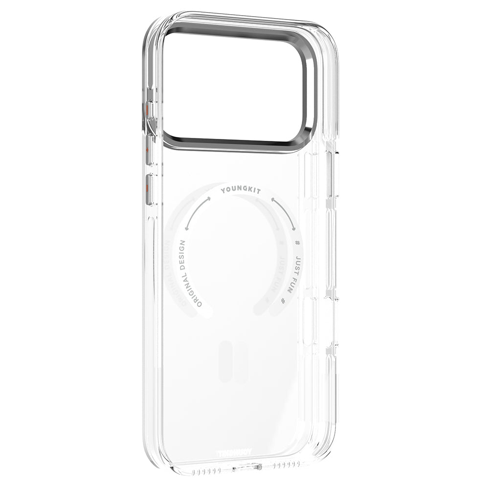 Apple iPhone 17 Pro Max Kılıf M-safe Şarj Özellikli Şeffaf Youngkit Crystal Shield Serisi Kapak Şeffaf