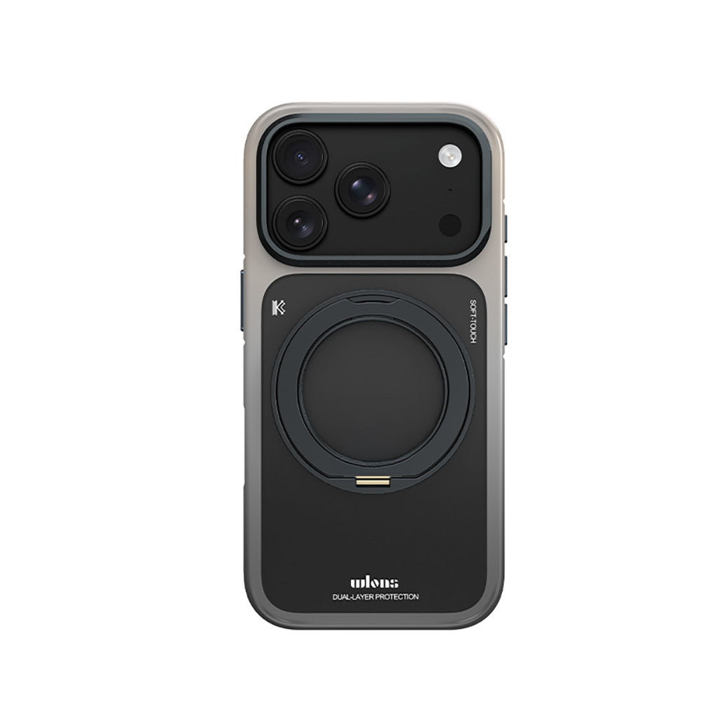 Apple iPhone 17 Pro Max Kılıf M-safe Şarj Özellikli Sert PC Wlons Arvox Standlı Kapak