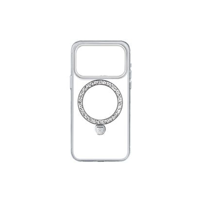 Apple iPhone 17 Pro Max Kılıf M-safe Şarj Özellikli Simli Standlı Pynana Dancing Circle Trendy Serisi Kapak