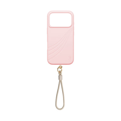 Apple iPhone 17 Pro Max Kılıf M-safe Şarj Özellikli Soft Arka Yüzey Askı İpli Coehl Serina Kapak Pembe
