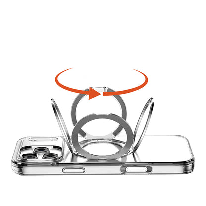 Apple iPhone 17 Pro Max Kılıf M-safe Şarj Özellikli Standlı Airbag Tasarımlı Mutural Fresh Serisi Kapak Şeffaf