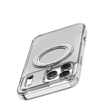 Apple iPhone 17 Pro Max Kılıf M-safe Şarj Özellikli Standlı Airbag Tasarımlı Mutural Fresh Serisi Kapak Şeffaf