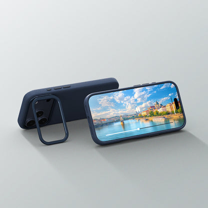 Apple iPhone 17 Pro Max Kılıf M-safe Şarj Özellikli Standlı Amazingthing Glamour Mag Serisi PU Kapak Siyah