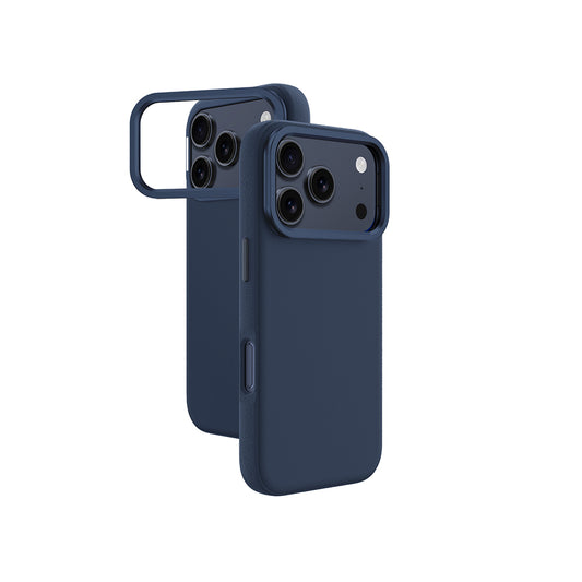 Apple iPhone 17 Pro Max Kılıf M-safe Şarj Özellikli Standlı Amazingthing Glamour Mag Serisi PU Kapak Mavi