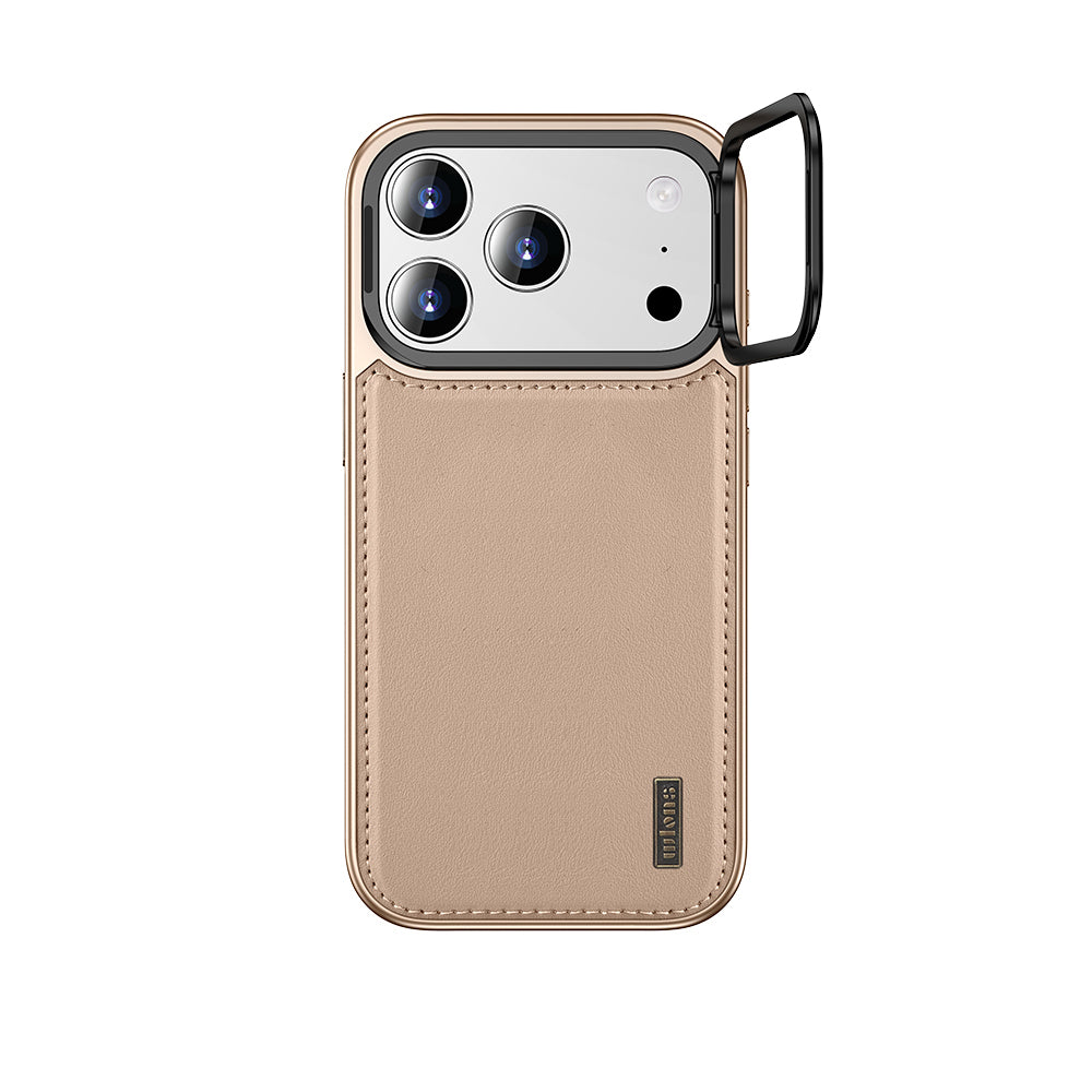 Apple iPhone 17 Pro Max Kılıf M-safe Şarj Özellikli Standlı Leto Kapak Gri