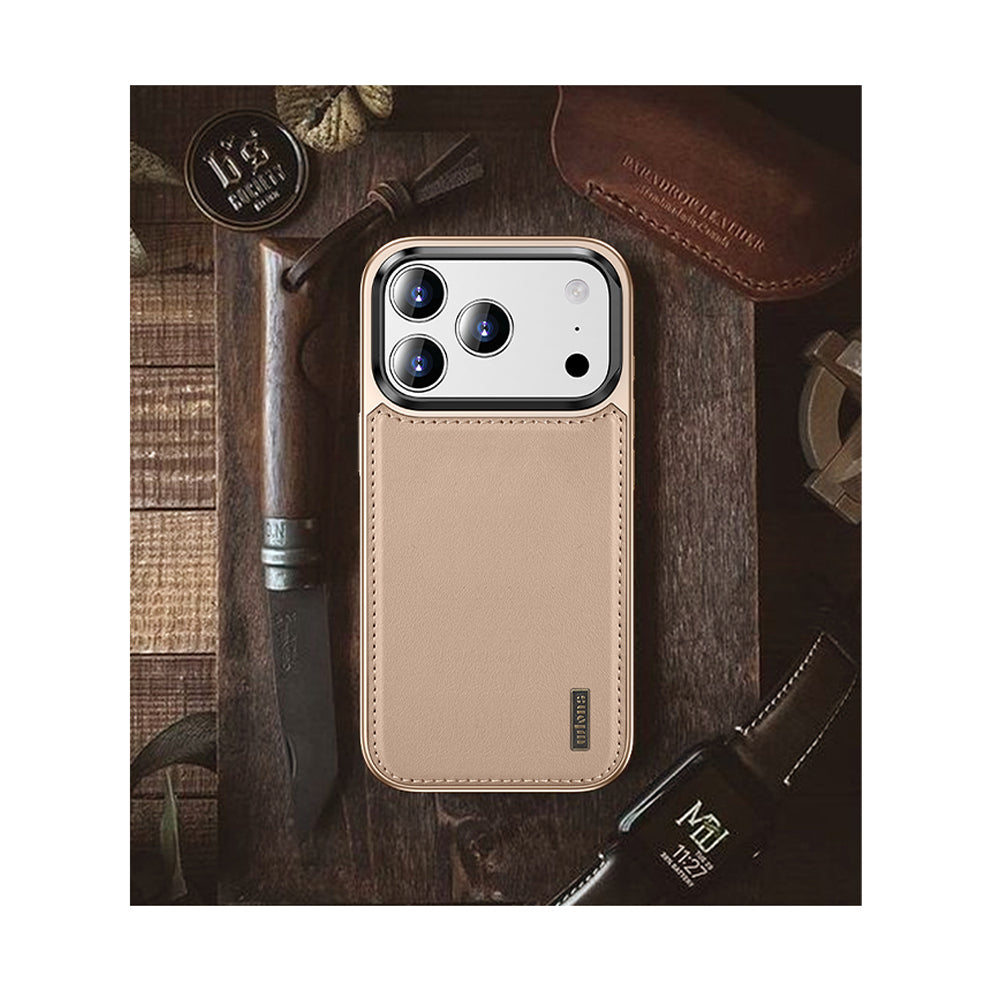 Apple iPhone 17 Pro Max Kılıf M-safe Şarj Özellikli Standlı Leto Kapak Gold