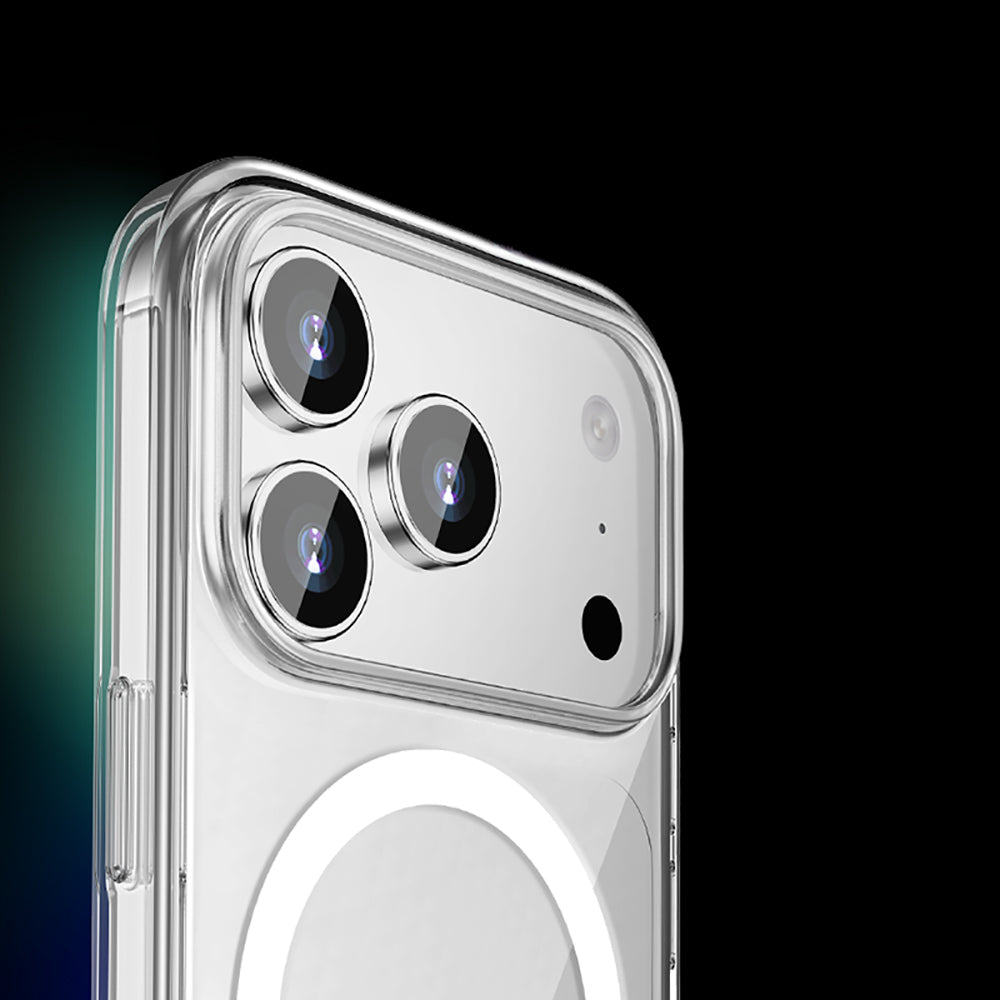 Apple iPhone 17 Pro Max Kılıf M-safe Şarj Özellikli Transparan Sert PC Wlons Pita Kapak Şeffaf