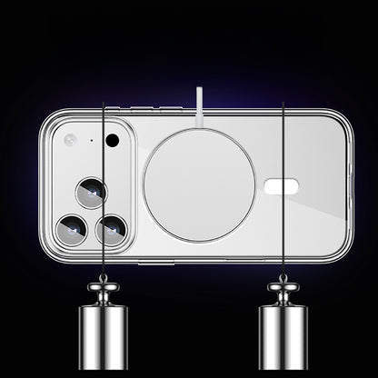 Apple iPhone 17 Pro Max Kılıf M-safe Şarj Özellikli Transparan Sert PC Wlons Pita Kapak Şeffaf