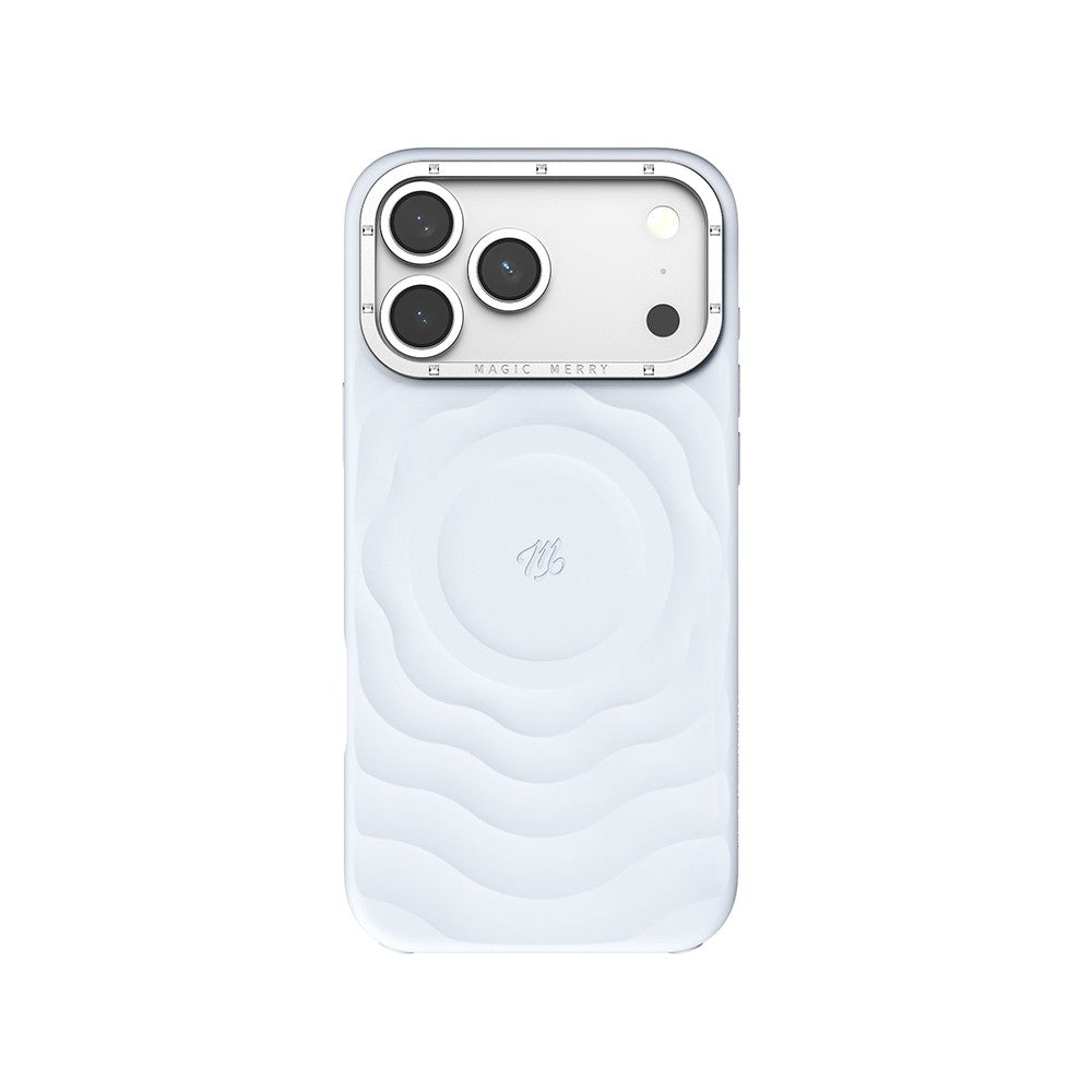 Apple iPhone 17 Pro Max Kılıf M-safe Şarj Özellikli Wiwu Magic Merry Blossom Drift Serisi Kapak