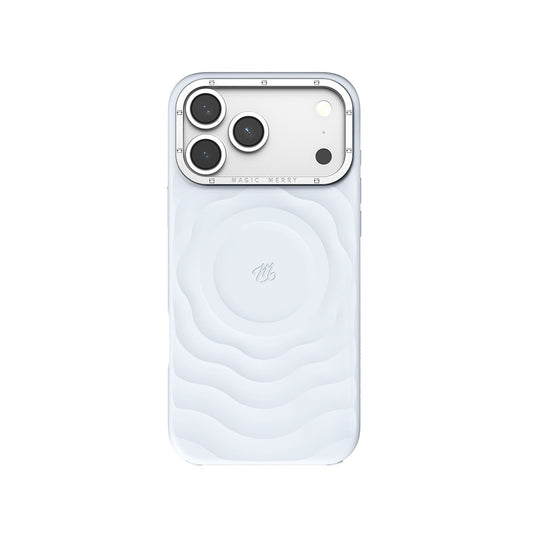 Apple iPhone 17 Pro Max Kılıf M-safe Şarj Özellikli Wiwu Magic Merry Blossom Drift Serisi Kapak