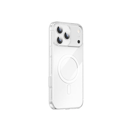 Apple iPhone 17 Pro Max Kılıf M-safe Şarj Özellikli Wiwu YXK-207 Invisible Pro Sert PC Kapak Şeffaf