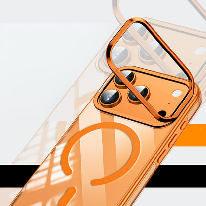 Apple iPhone 17 Pro Max Kılıf M-safe Şarj Özellikli Wlons Standlı Efsane Kapak Gümüş